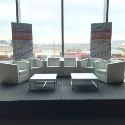 White Coffee Table on Stage