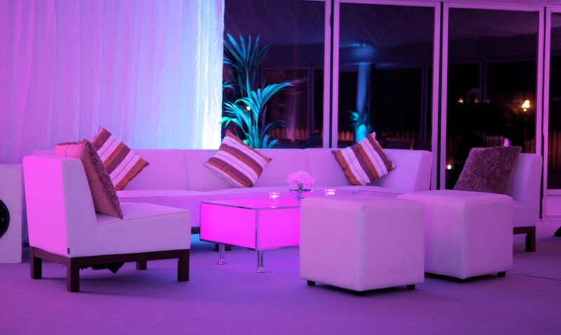 Milan White Pouffe - Image 2