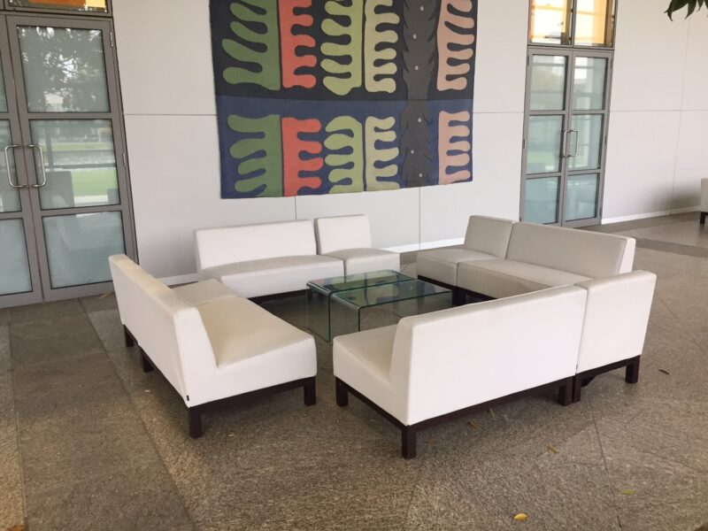 Milan White Modular 2 Seater (44"/110cm) - Image 2