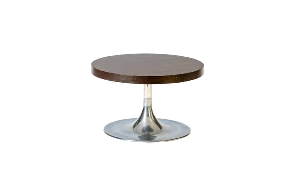 Coffee Table Round Wooden Top (70cm Dia , 40cm Height)