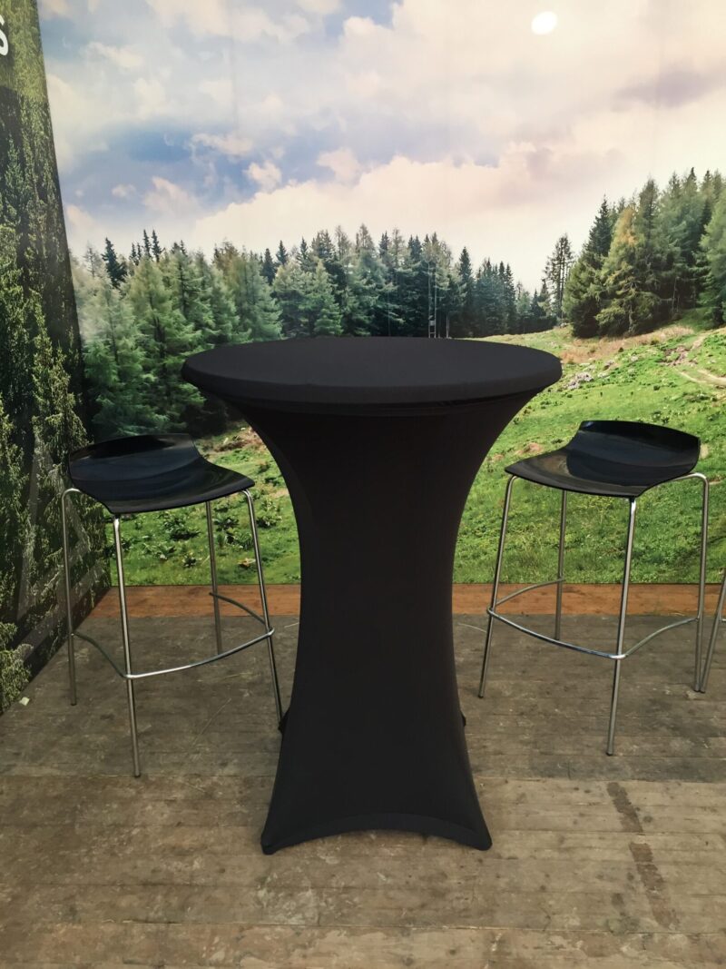 Milano High Stool Black With Low Back - Image 2