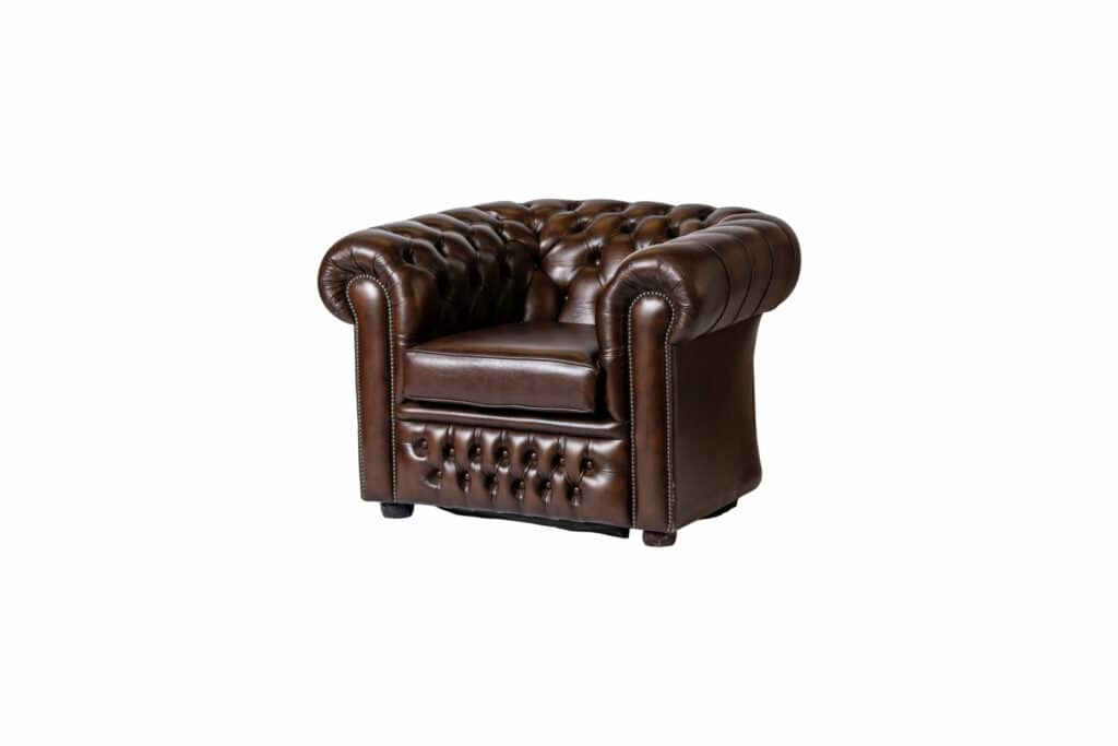 Chesterfield Brown Armchair **NEW** (100 W X 90 D X 80 H)