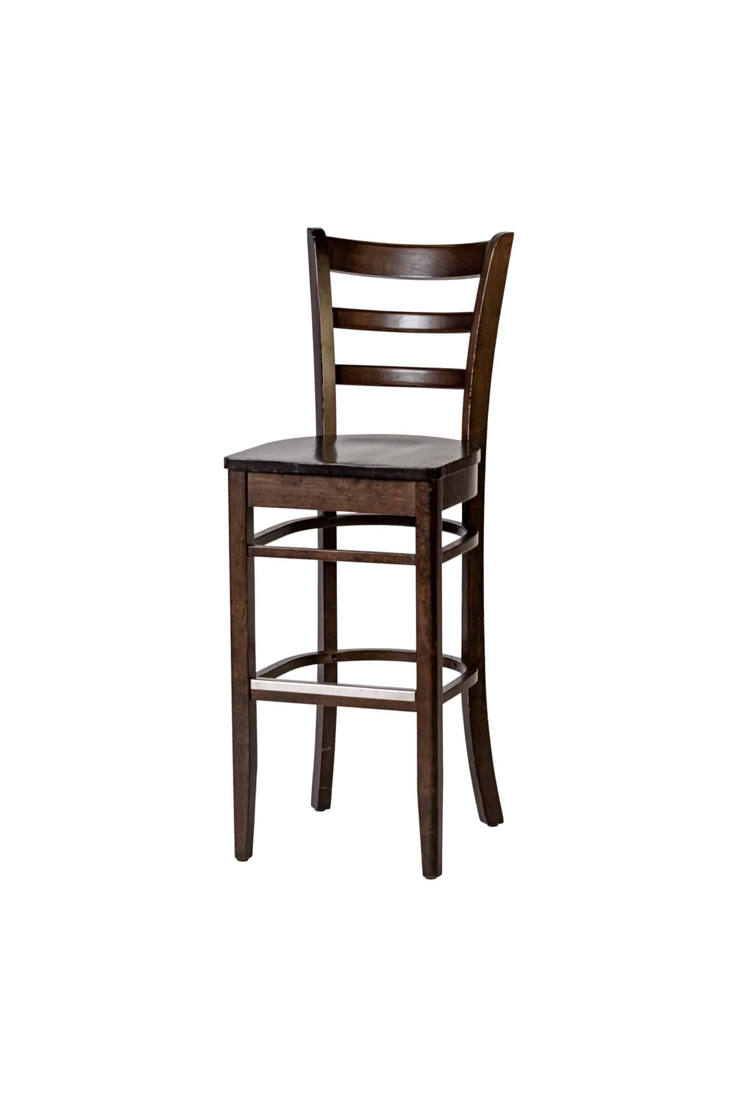Wooden High Back Stool 115cm High Select Hire