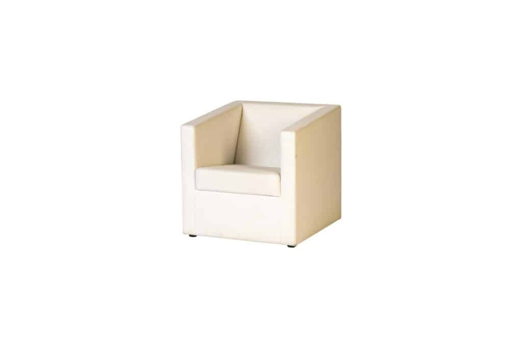 Miami Sofa - Tub/Armchair White 66cm/26" Wide