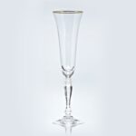 Gold Rim Champagne Glass