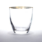 Gold Rim Water Tumbler