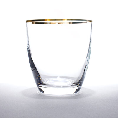 Gold Rim Water Tumbler