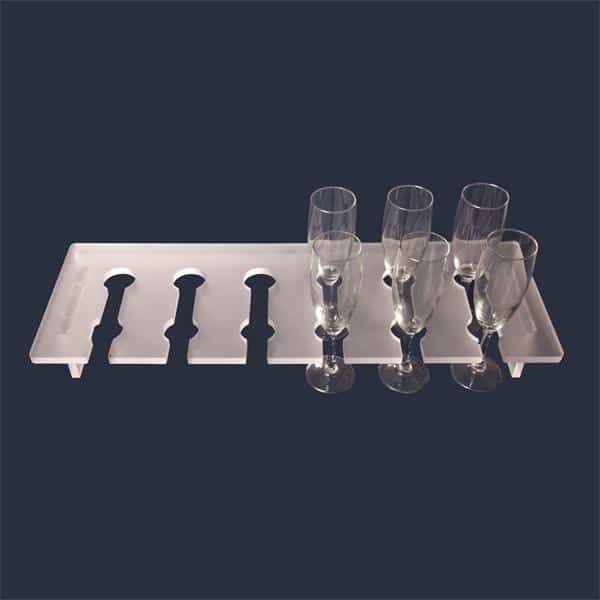 Glass Holder Frosted (holds 12)