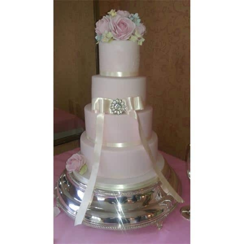Cake Stand Silver Circular  15" - Image 2
