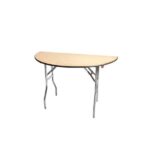 Half 4ft Round Table with Foldable Legs