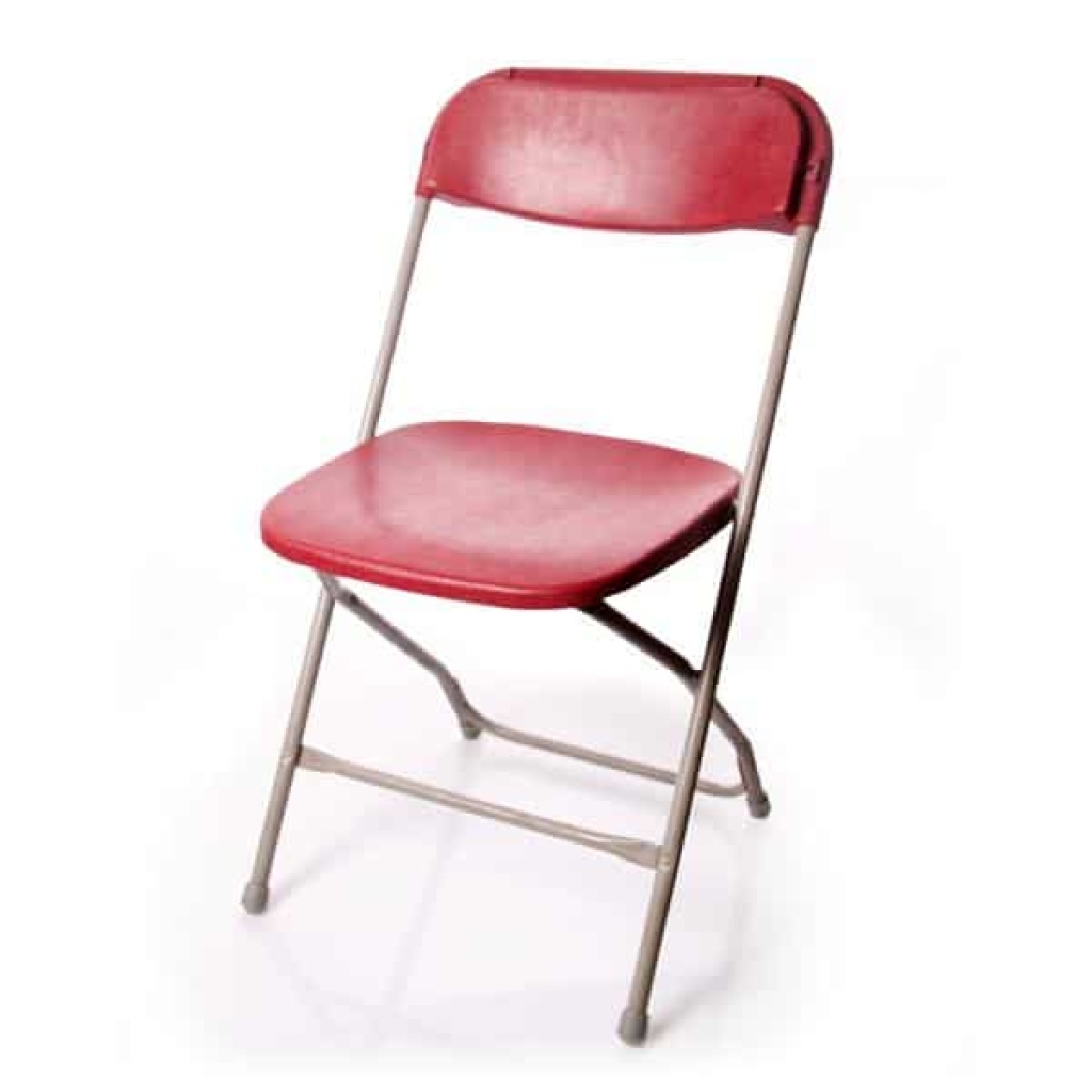 Folding Chair Burgundy - Rent High-Quality & Lightweight Seating