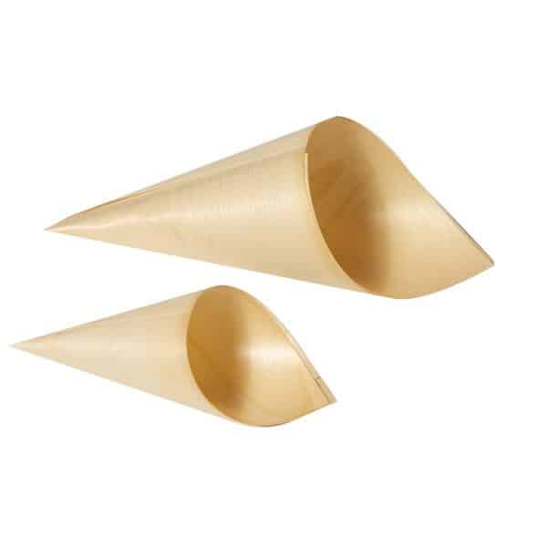 Cones 65x 125mm Small Bamboo (Pack of 50)