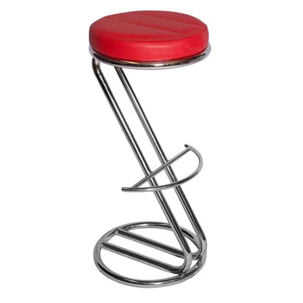 High Stool Red Pad