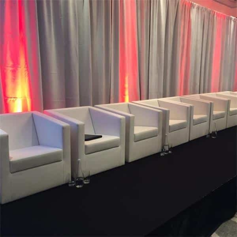 Miami Sofa - Tub/Armchair White 66cm/26" Wide - Image 2