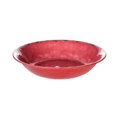 RED MELAMINE SALAD BOWL