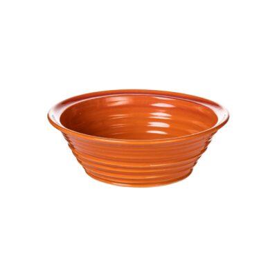 ORANGE PORCELAIN SALAD BOWL