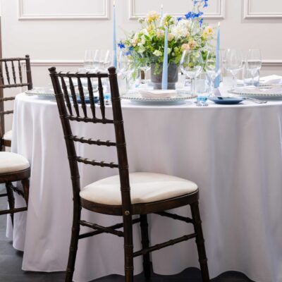 White Linen Tablecloth
