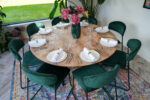 Teddy Chairs I Avant Garde crockery I Carmen cutlery I Camden glassware