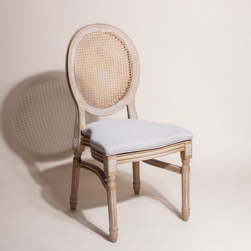 Louis Chair with Ivory pad