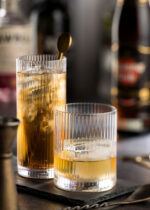 Camden Ribbed Tumbler Glass 10oz and Camden Hiball Glass