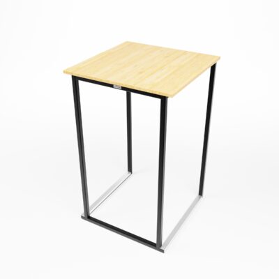 Kube High Bar Table with Rustic Top