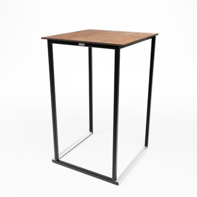 Kube High Bar Table with Rustic top