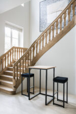 Kube High Bar Table with Rustic Top