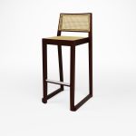 MUNDI Barstool_WALNUT_FOOTREST_Low view